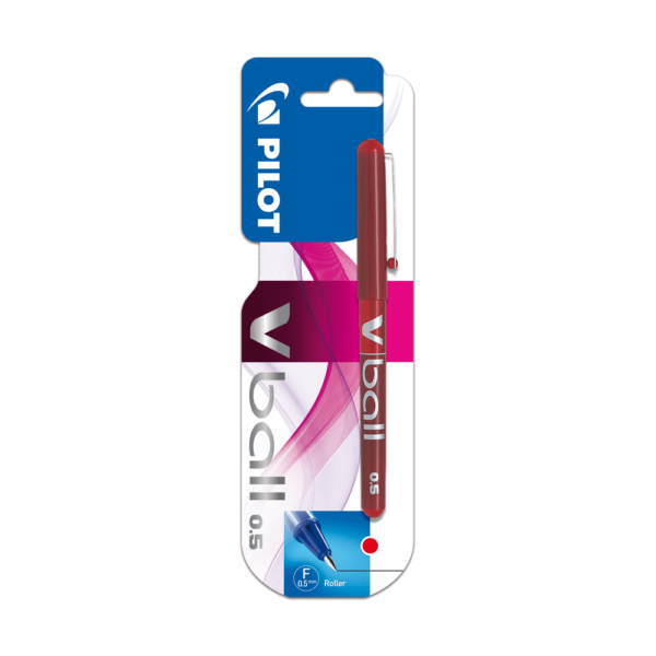 PILOT ΣΤΥΛΟ ΥΓΡΗΣ ΜΕΛΑΝΗΣ V-BALL 0.5mm FINE ΚΟΚΚΙΝΟ