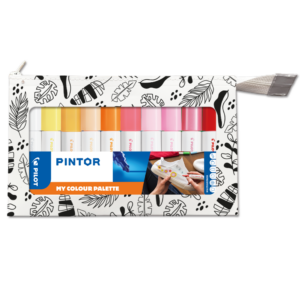 PILOT ΜΑΡΚΑΔΟΡΟΙ PINTOR ΣΕΤ 10 ΧΡΩΜΑΤΩΝ MEDIUM WARM COLOURS