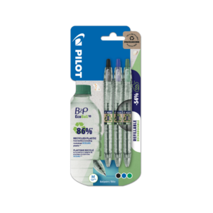 PILOT ΣΤΥΛΟ BEGREEN B2P ECOBALL 1.0   3Τ ΜΑΥΡΟ//ΜΠΛΕ/ΠΡΑΣΙΝΟ