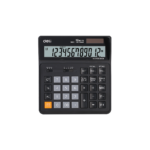 DELI ΑΡΙΘΜΟΜΗΧΑΝΗ ΑΠΟΦΟΡΟΛΟΓΗΣΗΣ 12 ΨΗΦΙΩΝ 15x16x3.3cm SMART ΜΑΥΡΗ