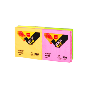 DELI ΧΑΡΤΙΑ ΣΗΜΕΙΩΣΕΩΝ ΑΥΤΟΚΟΛΛΗΤΑ 76x76mm 100 ΦΥΛΛ NEON 4 ΧΡΩΜΑΤΑ 12 ΤΕΜΑΧΙΑ