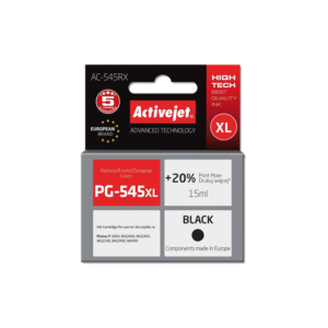 ACTIVE JET INK ΣΥΜΒΑΤΟ ΜΕ CANON AC-545RX #PG-545XL BLACK 18ml (Α) #8286B001