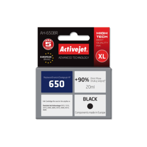ACTIVE JET INK ΣΥΜΒΑΤΟ ΜΕ HP AH-650BR #650 BLACK 20ml (Α) #CZ101AE