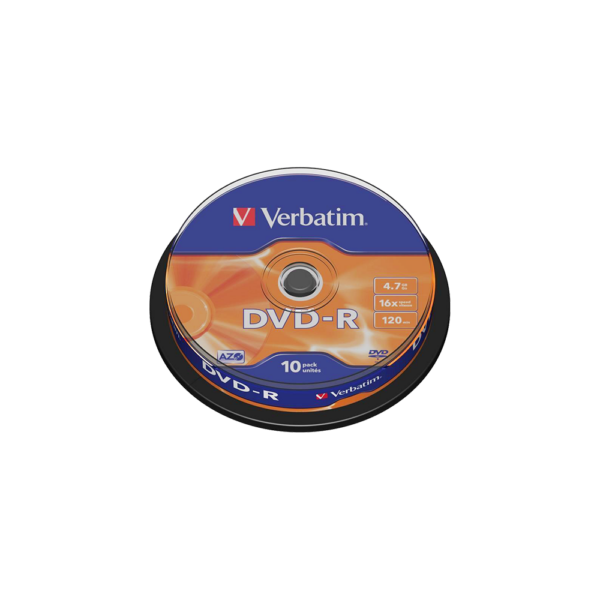 VERBATIM DVD-R 4.7GB 16X CAKEBOX 10 ΤΕΜΑΧΙΑ