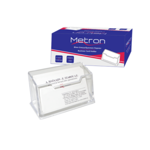 METRON ΘΗΚΗ ΚΑΡΤΩΝ ΠΛΕΞΙΓΚΛΑΣ 5.5x8.5cm