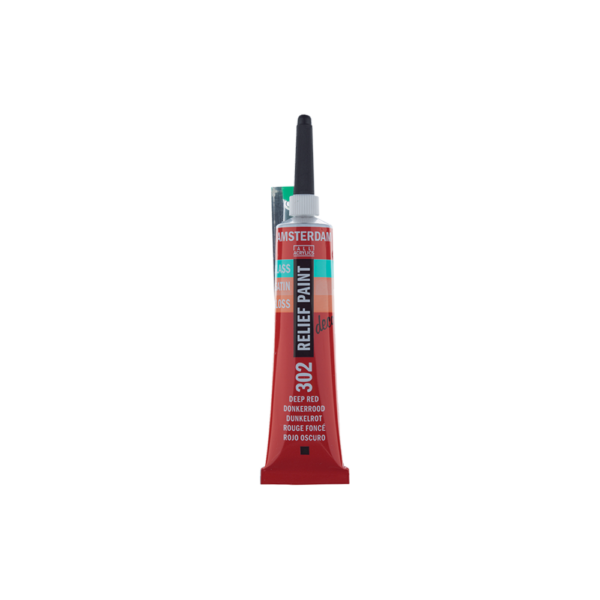 ROYAL TALENS ΠΕΡΙΓΡΑΜΜΑ ΓΥΑΛΙΟΥ 20ml AMSTERDAM DECO RELIEF RED DEEP 4 ΤΕΜΑΧΙΑ