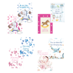 ΚΑΡΤΑ ΕΥΧΕΤΗΡΙΑ ΜΩΡΑ ΜΕ ΘΗΚΗ ΧΡΗΜΑΤΩΝ 11.5 x 9cm ΑΣΣΟΡΤΙ 24 ΤΕΜΑΧΙΑ