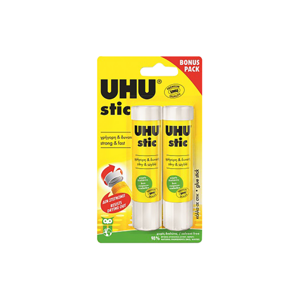 UHU ΚΟΛΛΑ STIC 21gr 2 ΤΕΜΑΧΙΑ