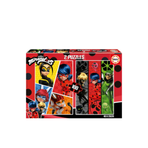 EDUCA ΠΑΖΛ 6+ 100 ΚΟΜΜΑΤΙΑ 2 ΣΧΕΔΙΑ 31.6x21.7x4.6cm LADYBUG