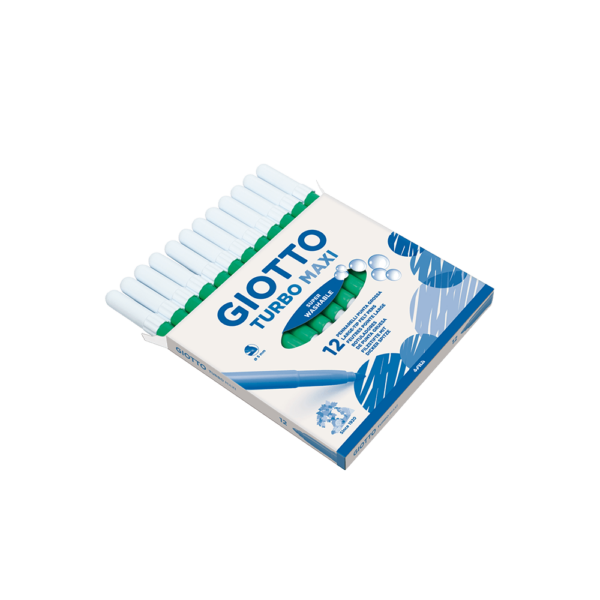 GIOTTO ΜΑΡΚΑΔΟΡΟΣ TURBO MAXI SUPERWASHABLE Φ5mm ΛΑΧΑΝΙ 12 ΤEMAXIA