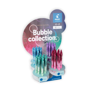 PILOT ΒΙΤΡΙΝΑ ΓΕΜΑΤΗ ΣΤΥΛΟ G-2 ΜΠΛΕ ΜΕΛ. 0.7mm BUBBLE 84 ΤΕΜΑΧΙΑ
