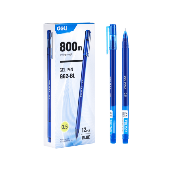 DELI ΣΤΥΛΟ GEL ΚΑΠΑΚΙ 0.5mm ΜΠΛΕ 12 ΤΕΜΑΧΙΑ