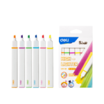 DELI ΜΑΡΚΑΔΟΡΟΣ ΥΠΟΓΡΑΜΜΙΣΗΣ ΠΛΑΚΕ BLISTER 6 ΤΕΜΑΧΙΑ 1-4mm LITTLE SINGER ΑΣΣΟΡΤΙ