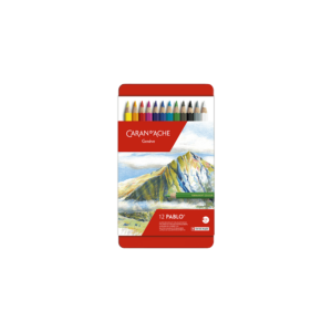 CARAN D'ACHE ΚΡΑΙΓΙΟΝ ΚΟΥΤΙ ΜΕΤΑΛΛΙΚΟ 12 ΧΡΩΜΑΤΑ Φ3.8mm PABLO
