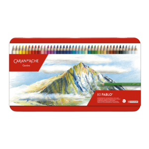 CARAN D'ACHE ΚΡΑΙΓΙΟΝ ΚΟΥΤΙ ΜΕΤΑΛΛΙΚΟ 80 ΧΡΩΜΑΤΑ Φ3.8mm PABLO
