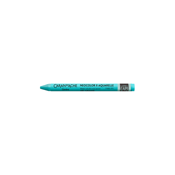 CARAN D’ACHE ΚΡΑΙΓΙΟΝ ΚΕΡΙΝΟ ΑΚΟΥΑΡΕΛΑΣ NEOCOLOR II TURQUOISE ΠΡΑΣΙΝΟ 10 ΤΕΜΑΧΙΑ