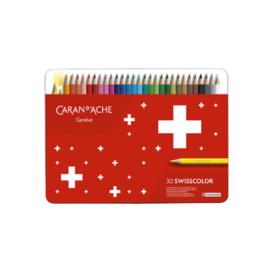 CARAN D'ACHE ΚΡΑΙΓΙΟΝ ΚΟΥΤΙ ΜΕΤΑΛΛΙΚΟ 30 ΧΡΩΜΑΤΑ Φ2.8mm SWISSCOLOR