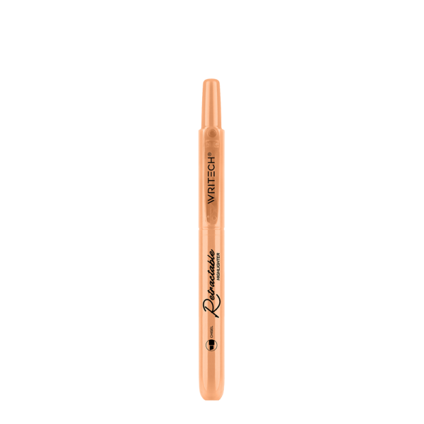 WRITECH ΜΑΡΚΑΔΟΡΟΣ ΥΠΟΓΡΑΜΜΙΣΗΣ ΚΟΥΜΠΙ 1-4mm RETRACTABLE PASTEL CADMIUM ΠΟΡΤΟΚΑΛΙ 12 ΤΕΜΑΧΙΑ