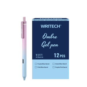 WRITECH ΣΤΥΛΟ GEL ΚΟΥΜΠΙ ΜΠΛΕ ΜΕΛΑΝΙ 0.7mm OMBRE ΜΩΒ/ΜΠΛΕ 12 ΤΕΜΑΧΙΑ