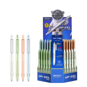 WRITECH ΒΙΤΡΙΝΑ ΓΕΜΑΤΗ ΣΤΥΛΟ GEL ΚΟΥΜΠΙ ΜΠΛΕ ΜΕΛΑΝΙ 0.7mm SPACE UP 70 ΤΕΜΑΧΙΑ