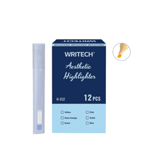 WRITECH ΜΑΡΚΑΔΟΡΟΣ ΥΠΟΓΡΑΜΜΙΣΗΣ ΠΛΑΚΕ 1-5.5mm AESTHETIC VINTAGE STEEL ΜΠΛΕ 12 ΤΕΜΑΧΙΑ