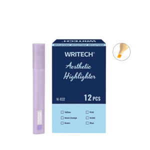 WRITECH ΜΑΡΚΑΔΟΡΟΣ ΥΠΟΓΡΑΜΜΙΣΗΣ ΠΛΑΚΕ 1-5.5mm AESTHETIC PASTEL ΛΙΛΑ 12 ΤΕΜΑΧΙΑ