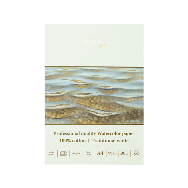 SMLT ART ΜΠΛΟΚ ΑΚΟΥΑΡΕΛΑΣ 10 ΦΥΛΛΑ Α4 300gsm
