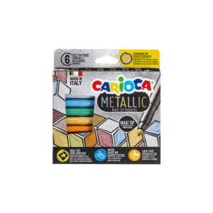 CARIOCA ΜΑΡΚΑΔΟΡΟΣ METALLIC ΧΑΡΤΙΝΟ 6 ΧΡΩΜΑΤΑ