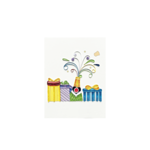 ORIGAMO ΚΑΡΤΑ ΕΥΧΕΤΗΡΙΑ QUILLING ΣΑΜΠΑΝΙΑ 18.5x14cm FILIGRANA