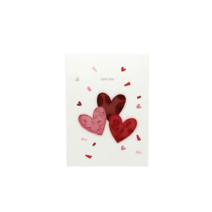 ORIGAMO ΚΑΡΤΑ ΕΥΧΕΤΗΡΙΑ QUILLING LOVE 18.5x14cm FILIGRANA
