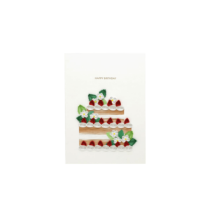 ORIGAMO ΚΑΡΤΑ ΕΥΧΕΤΗΡΙΑ QUILLING ΤΟΥΡΤΑ ΓΕΝΕΘΛΙΩΝ 18.5x14cm FILIGRANA