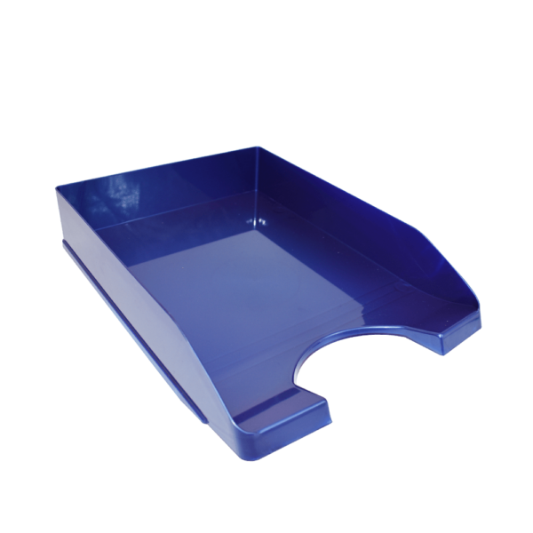 METRON ΔΙΣΚΟΣ ΓΡΑΦΕΙΟΥ ΠΛΑΣΤΙΚΟΣ 26x35x6.5cm ΜΕΤΑΛΛΙΚΟ ΜΠΛΕ