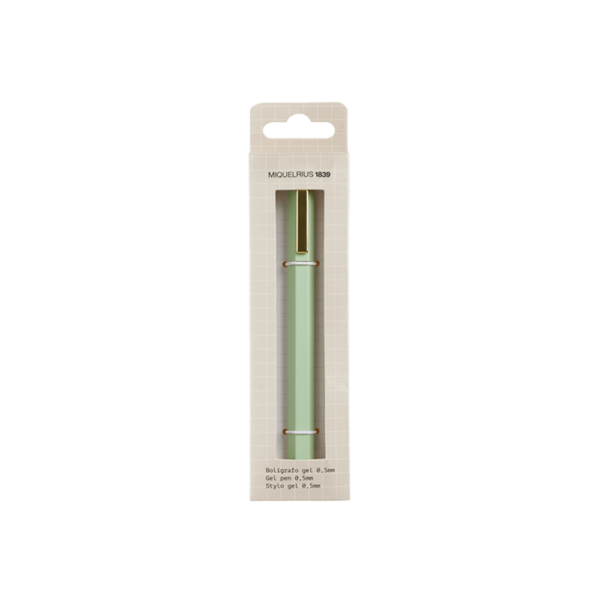 MIQUELRIUS ΣΤΥΛΟ GEL ΜΕ ΚΑΠΑΚΙ ΜΠΛΕ ΜΕΛΑΝΙ 0.5mm BACK2BASICS ΠΡΑΣΙΝΟ