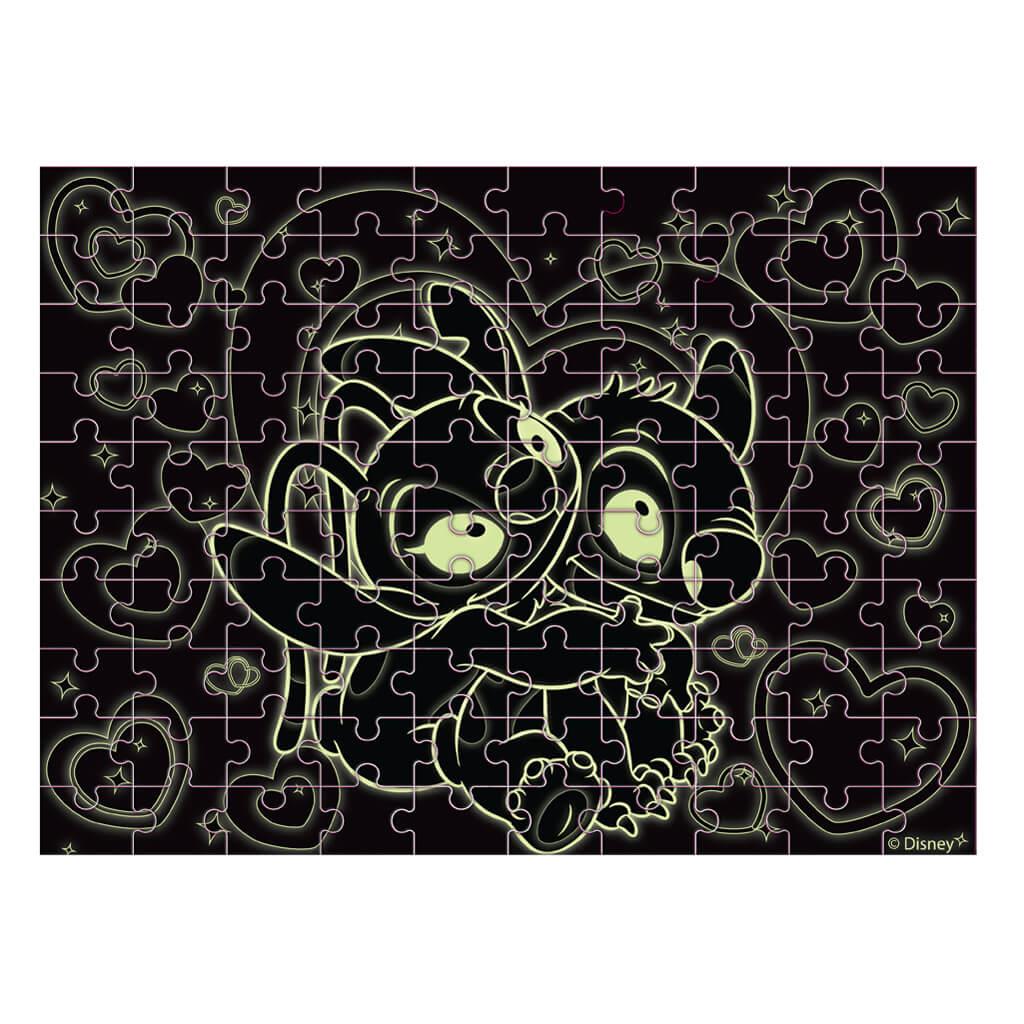 Παζλ Χρωματισμού 2 όψεων Disney Stitch Luna Toys Glow In The Dark 100Τεμ 48x34εκ. - Image 3