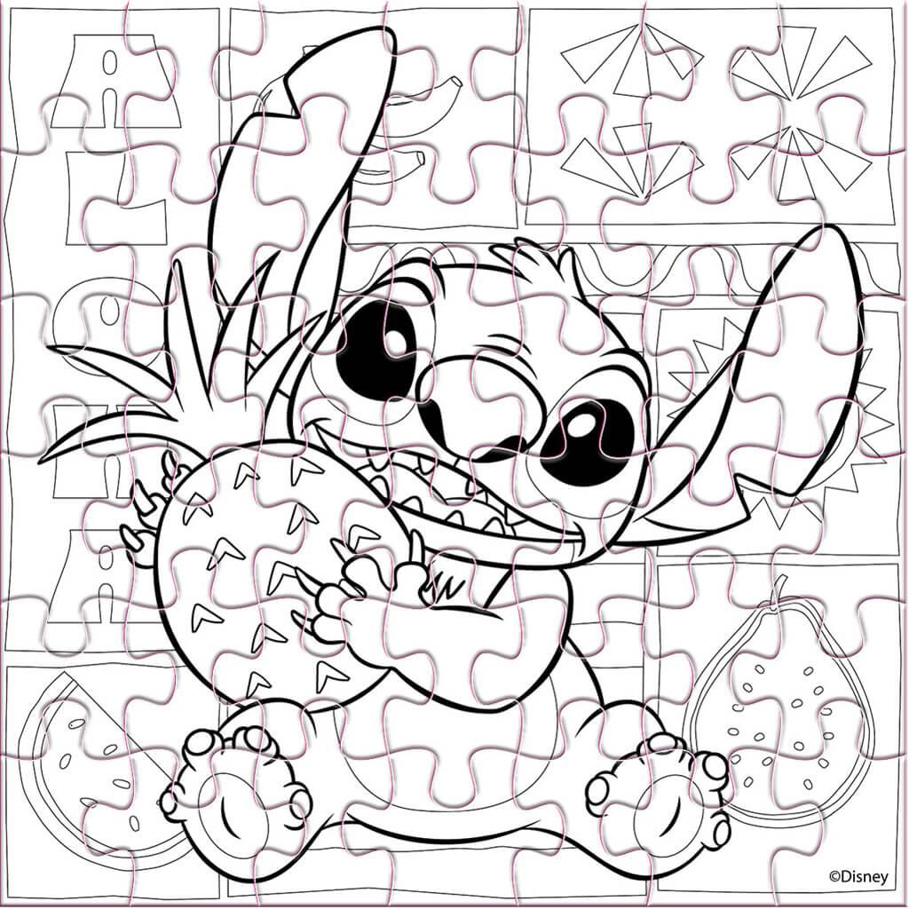 Παζλ Disney Stitch 48 τμχ. 42x42 εκ. - Image 3