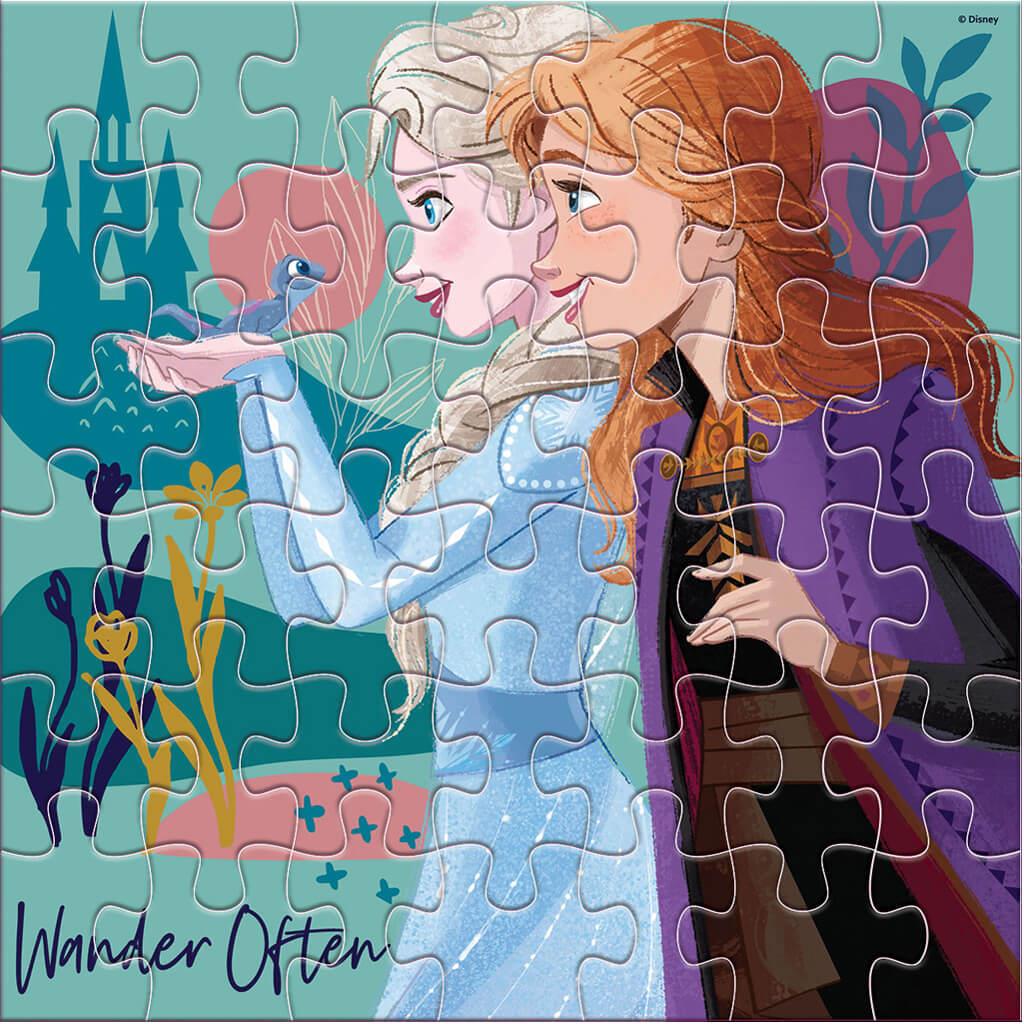 Παζλ Χρωματισμού 2 όψεων Disney Frozen Luna Toys 42τμχ. 42x42εκ. - Image 2