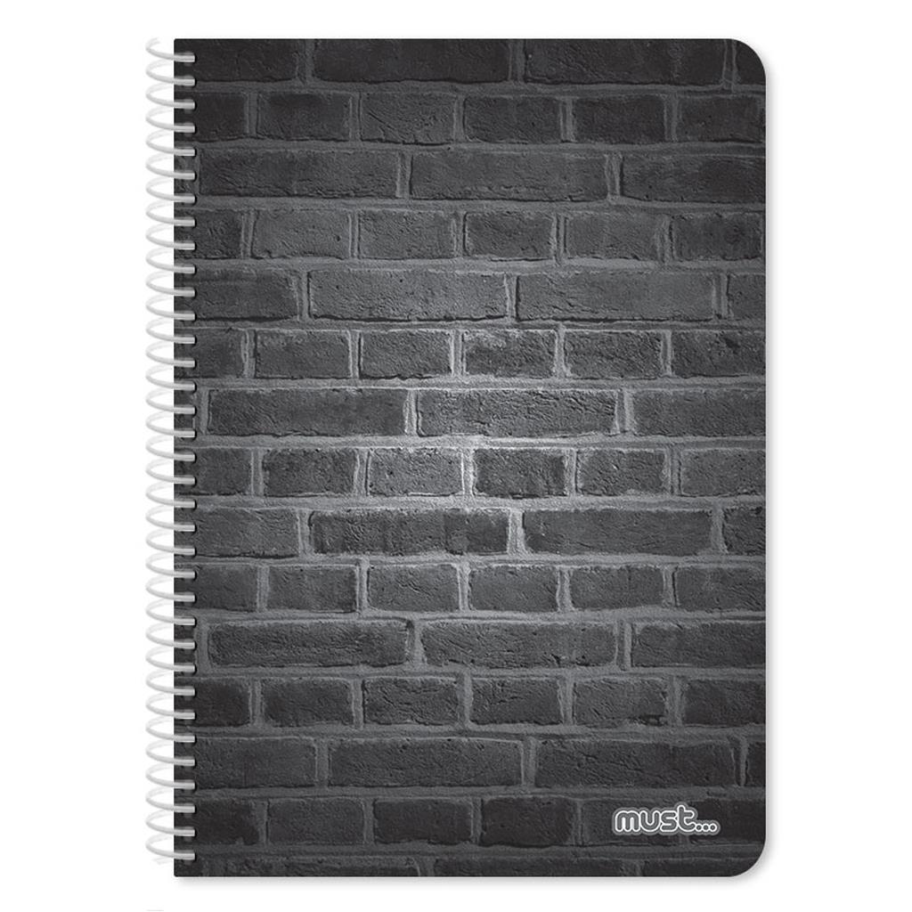 Τετράδιο Σπιράλ 17x25 Must Bricks 4 Θέματα 120 Φύλλα 4 Σxέδια - Image 2