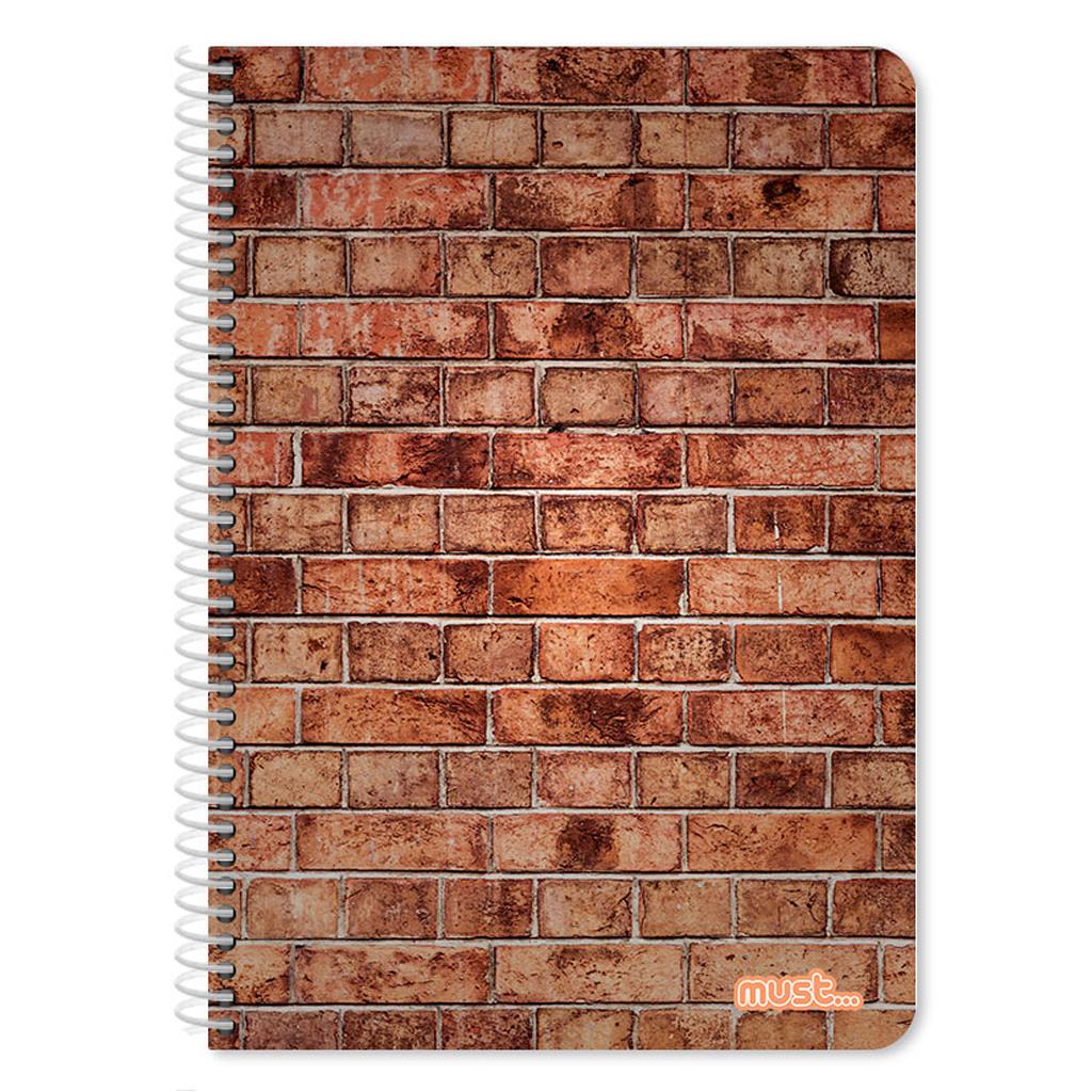 Τετράδιο Σπιράλ 17x25 Must Bricks 4 Θέματα 120 Φύλλα 4 Σxέδια - Image 5