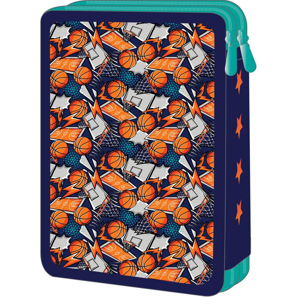 Σχολική Κασετίνα Βαρελάκι Must Team Basketball 2 Θήκες - Image 2