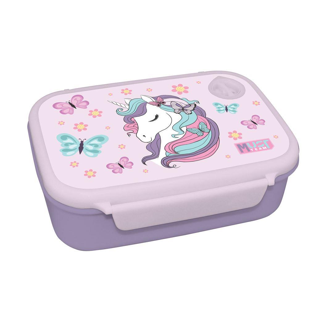 Σετ Φαγητού Must Team Lovely Unicorn Φαγητοδοχείο 800ml-Παγούρι Αλουμινίου 500ml - Image 3
