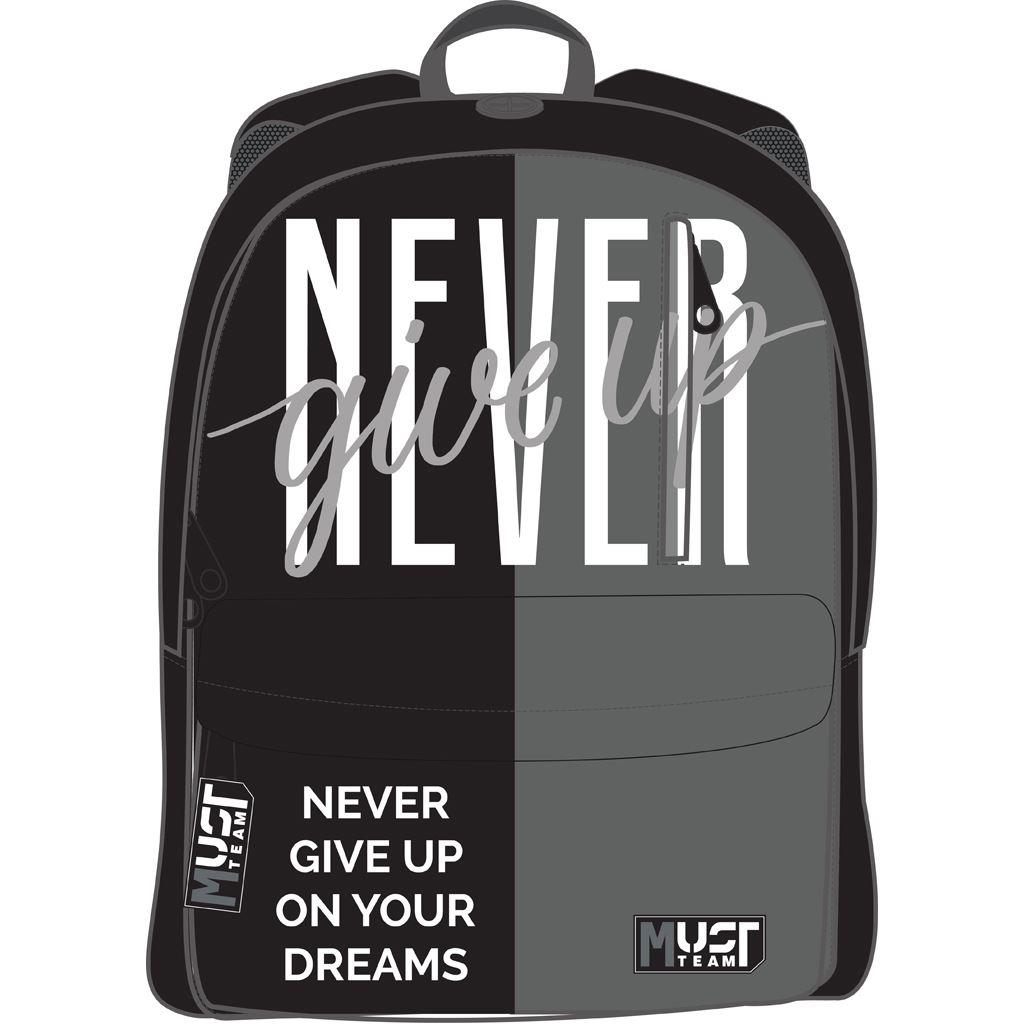 Τσάντα Πλάτης Must Team Inspiration Never Give Up 1 Κεντρική Θήκη - Image 2