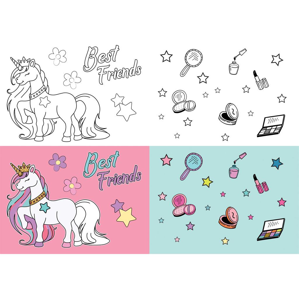 Τετράδιο Καρφίτσα B5 Must Team Fashion Girl - Unicorn 40 Φύλλα 2 Σχέδια - Image 4
