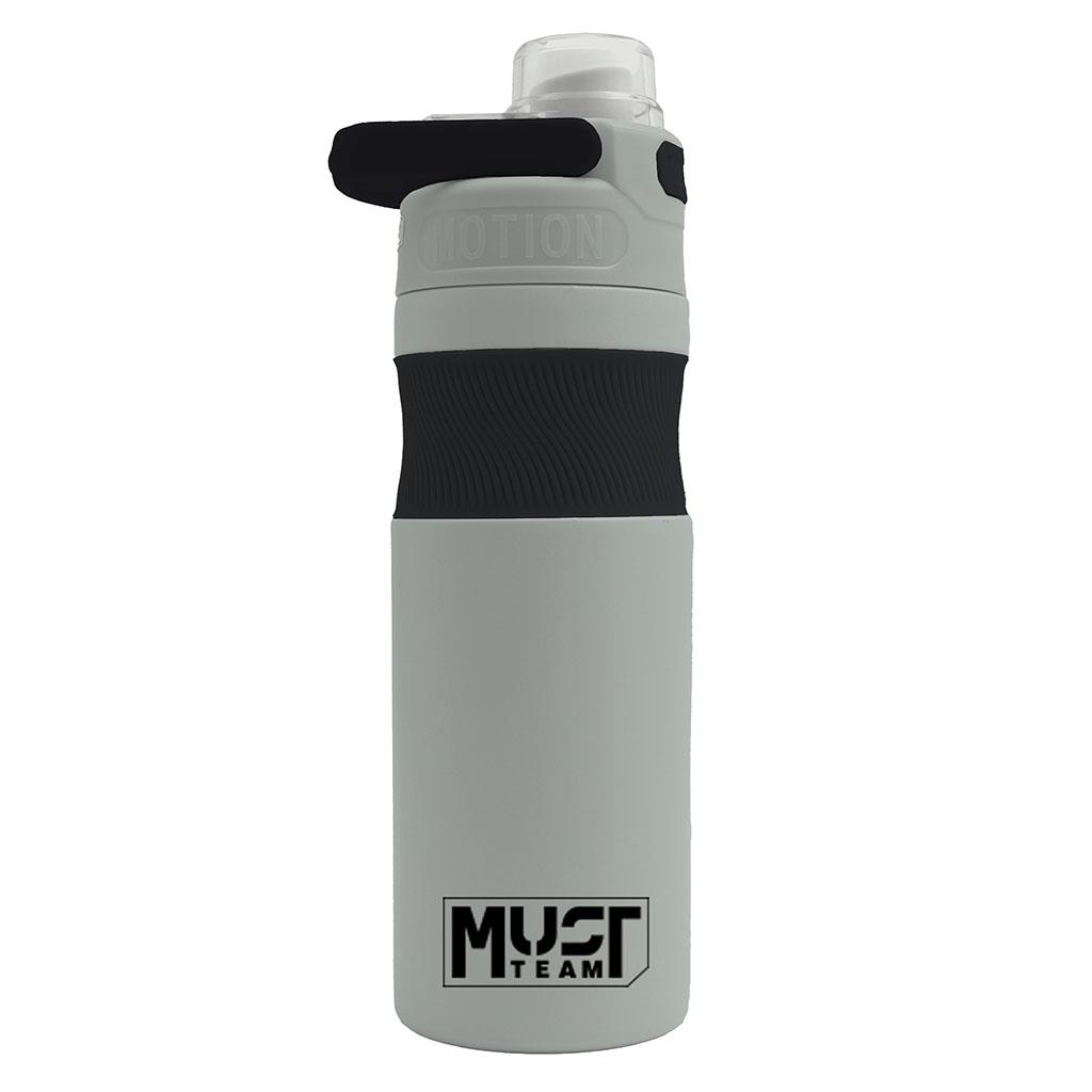 Θερμός Ανοξείδωτο Must Team Γκρι Ανοιχτό -Μαύρο 500 ml με χερούλι στο στόμιο - Image 2