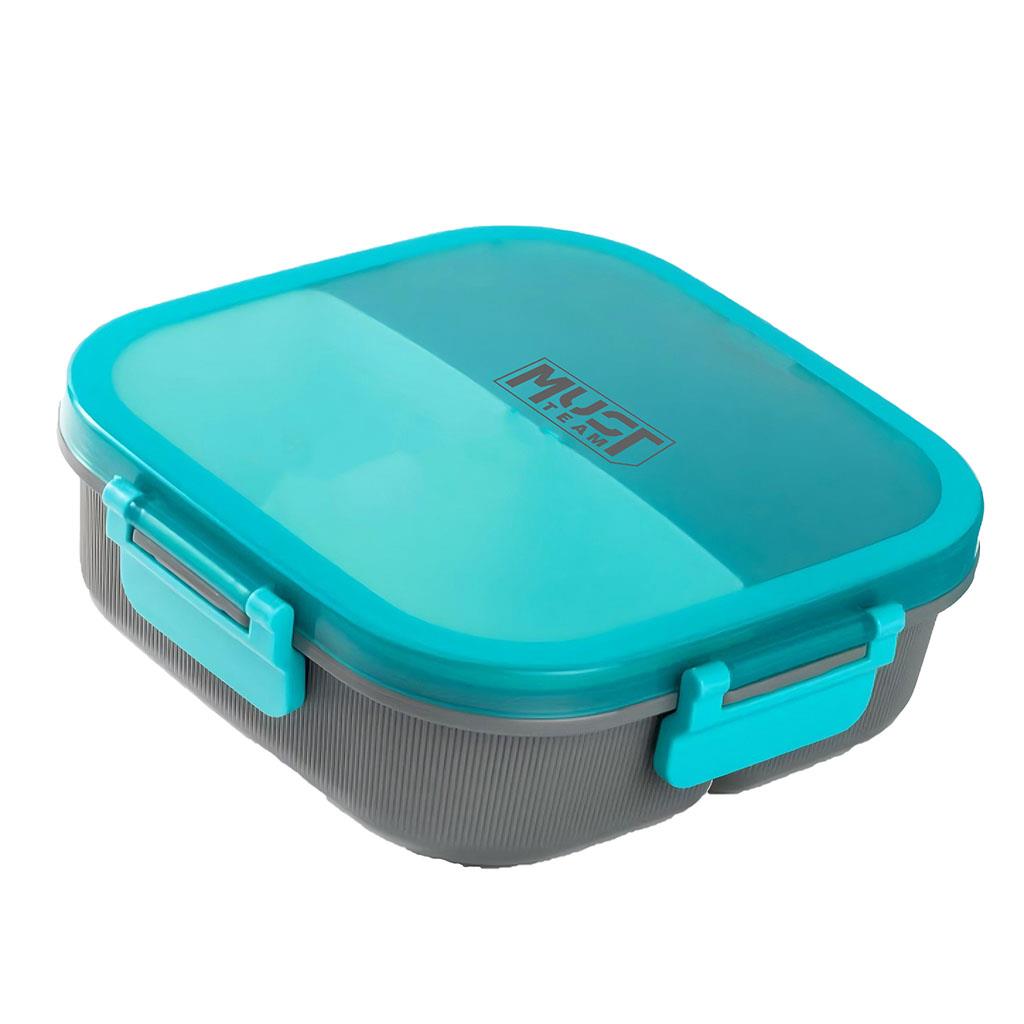 Φαγητοδοχείο Must Team 1100ml PP Πλαστικό με κουτάλι 19x19x6,3 εκ. σε 3 Χρώματα - Image 2