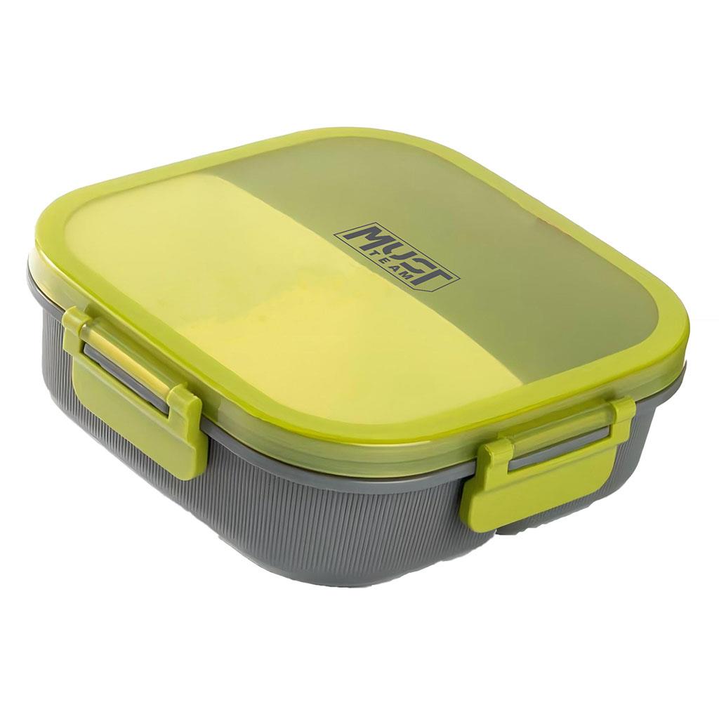 Φαγητοδοχείο Must Team 1100ml PP Πλαστικό με κουτάλι 19x19x6,3 εκ. σε 3 Χρώματα - Image 3