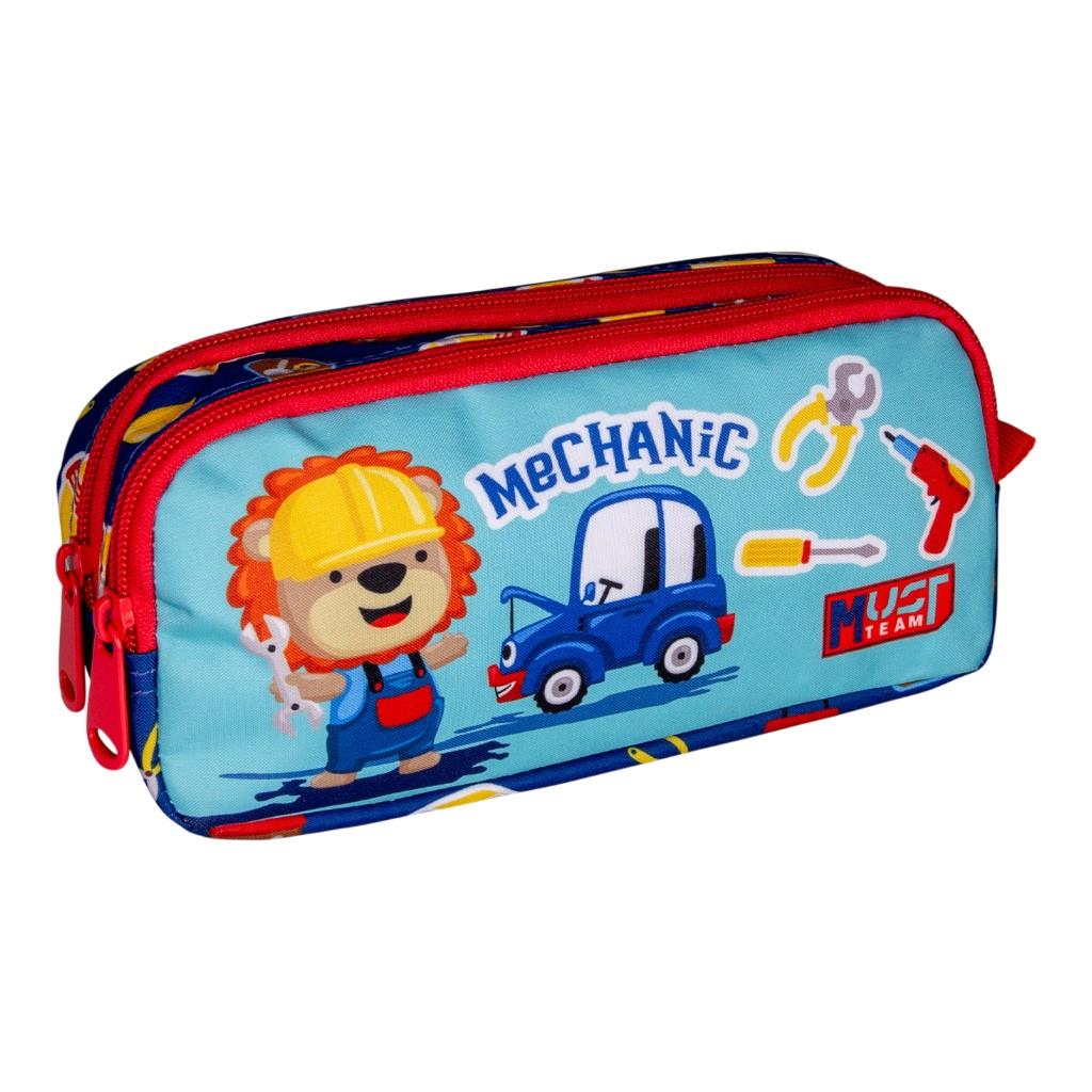 Σχολική Κασετίνα Βαρελάκι Must Team Mechanic 2 Θήκες - Image 2