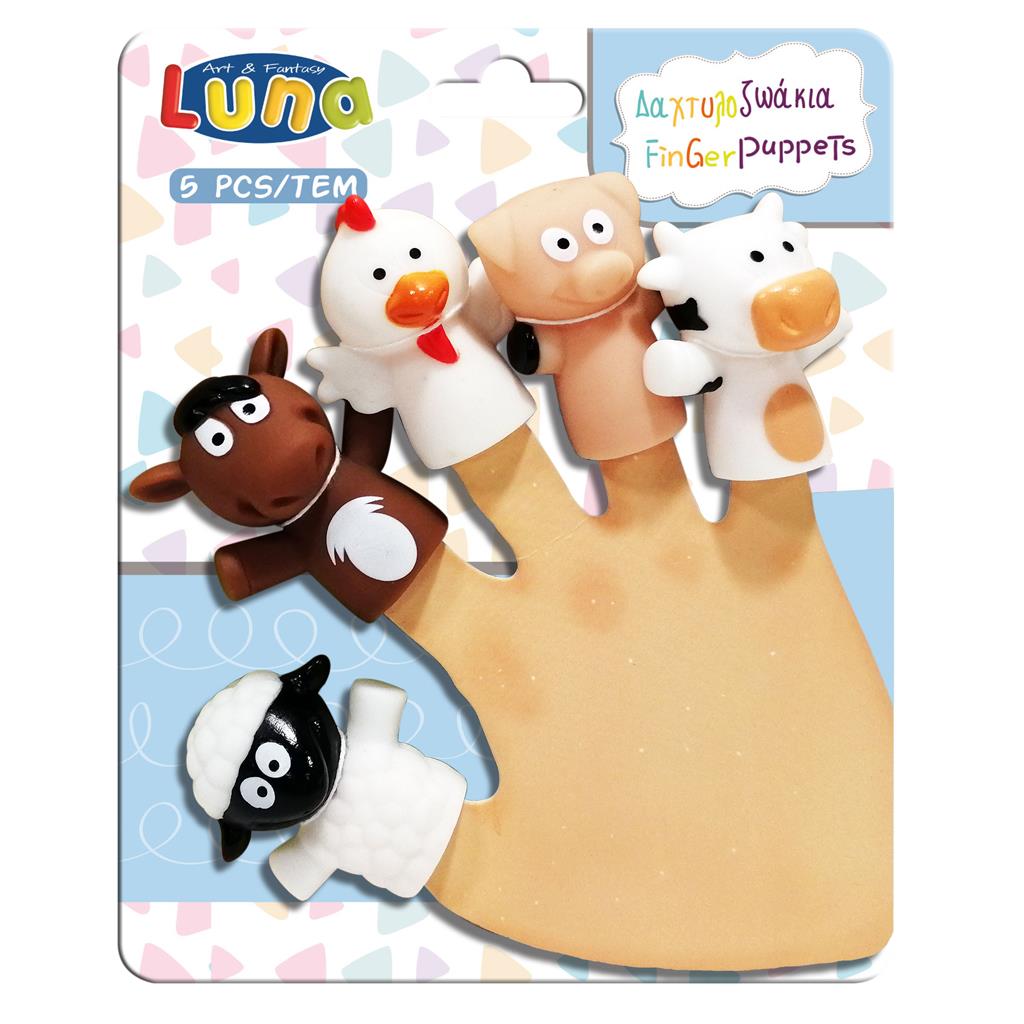 Δαxτυλοζωάκια 5Τμx. Luna Toys - Image 3