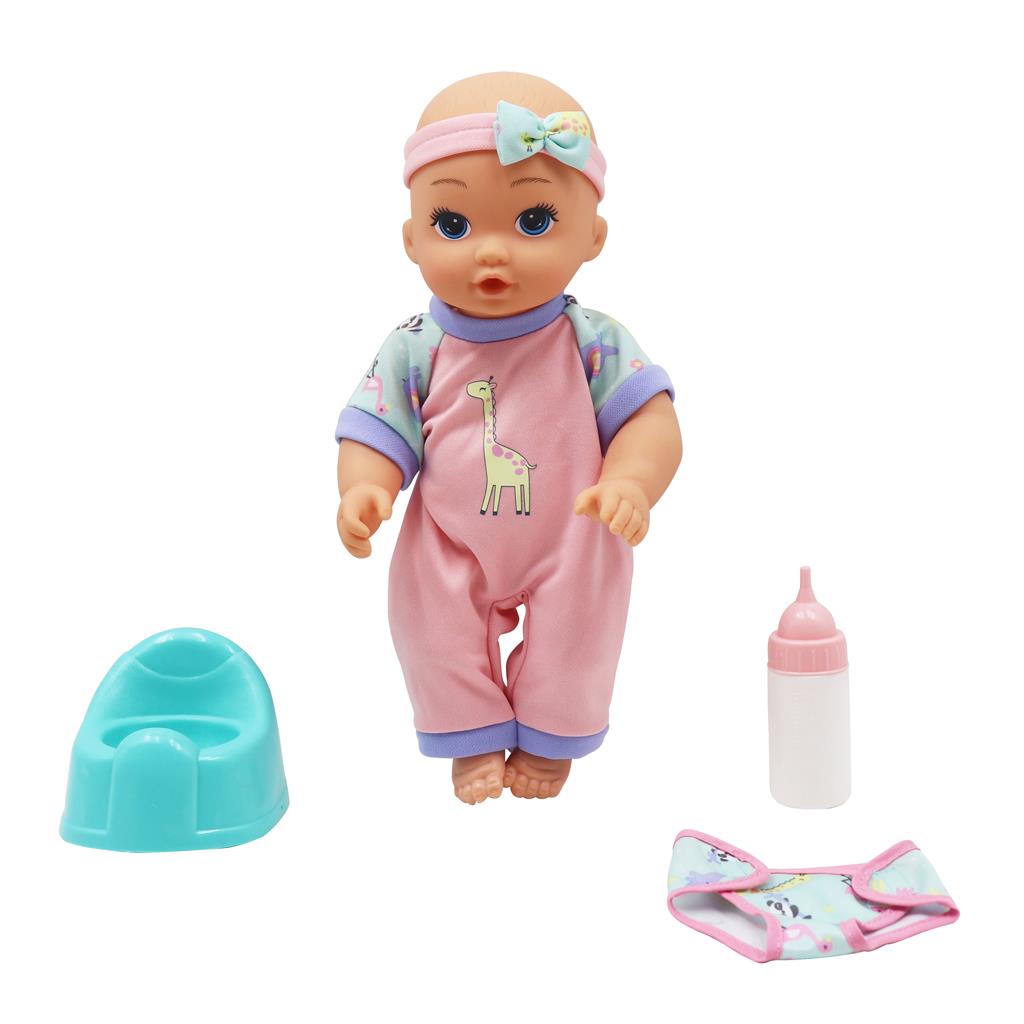 Κούκλα Μωρό 30 εκ. Luna Toys Που Πίνει και Βρέχεται 2 Σχέδια - Image 3