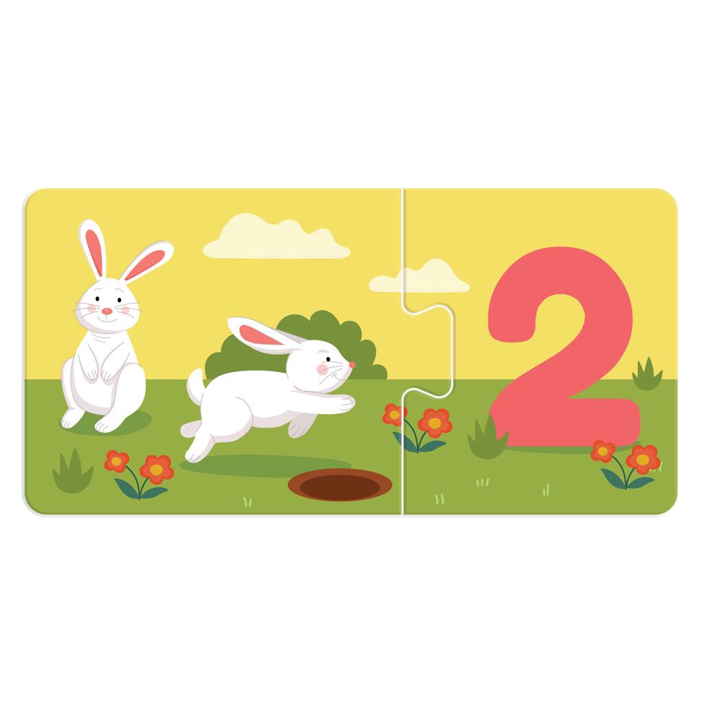 Παζλ Παίζω και Μαθαίνω Αριθμοί Luna Toys 20 Τμχ. 25x5x25 εκ. - Image 3
