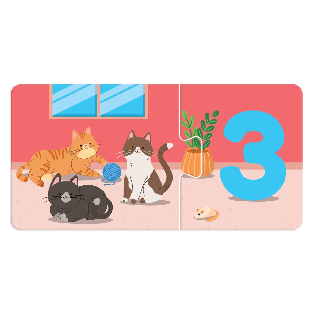 Παζλ Παίζω και Μαθαίνω Αριθμοί Luna Toys 20 Τμχ. 25x5x25 εκ. - Image 4